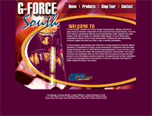 Tablet Screenshot of gforcesouth.com